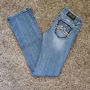 Miss Me Light Blue Boot Cut Jeans